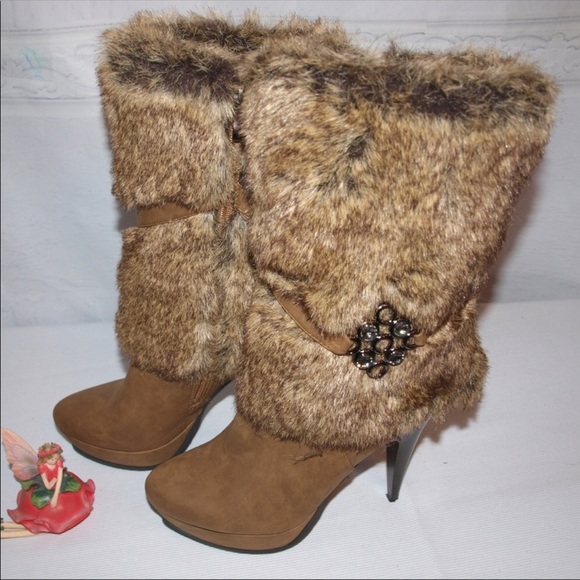 Luichiny Shoes - Luichiny boots faux fur & suede fur style
